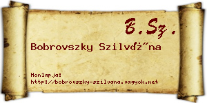 Bobrovszky Szilvána névjegykártya